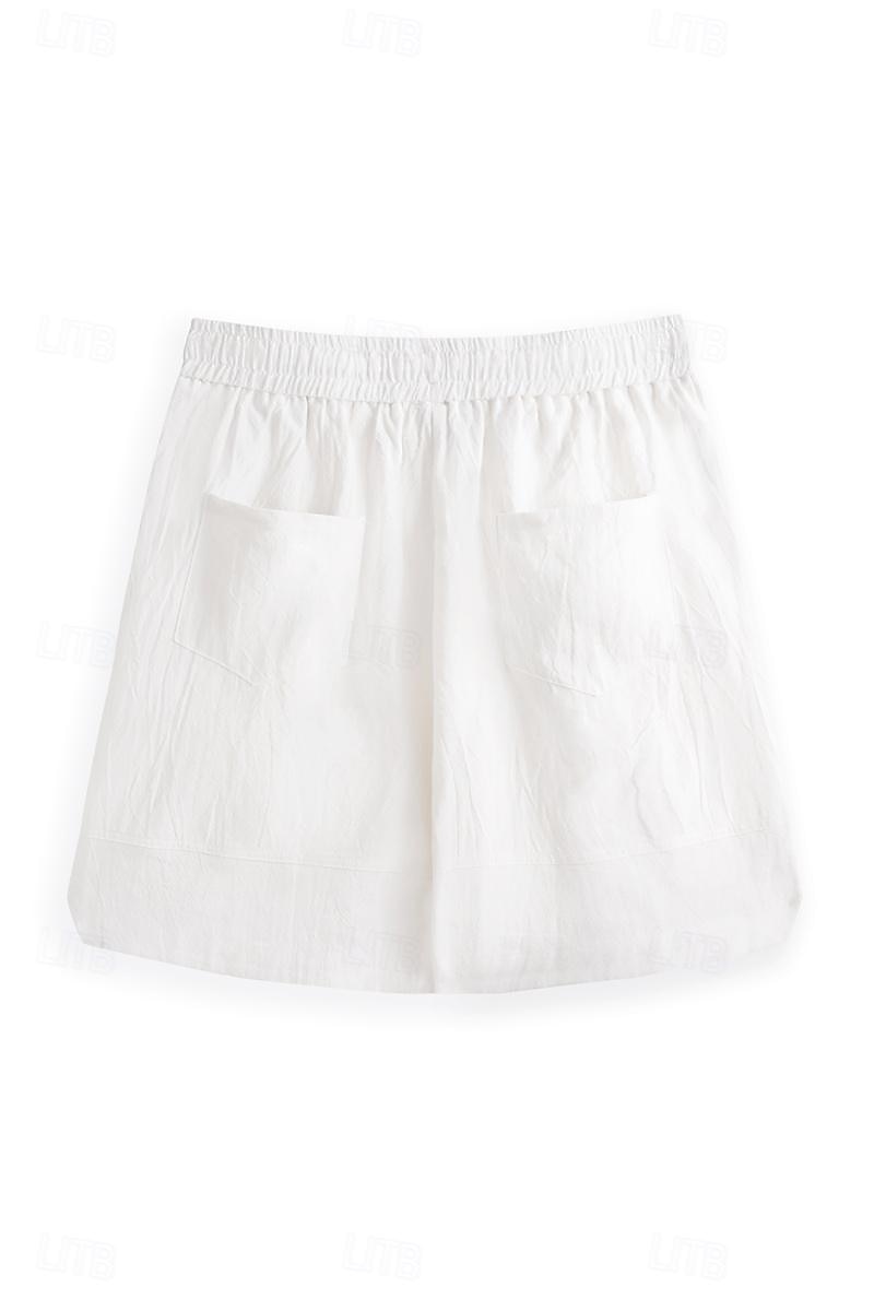 Summer Shorts with Drawstring, Elastic Waist, Breathable Design